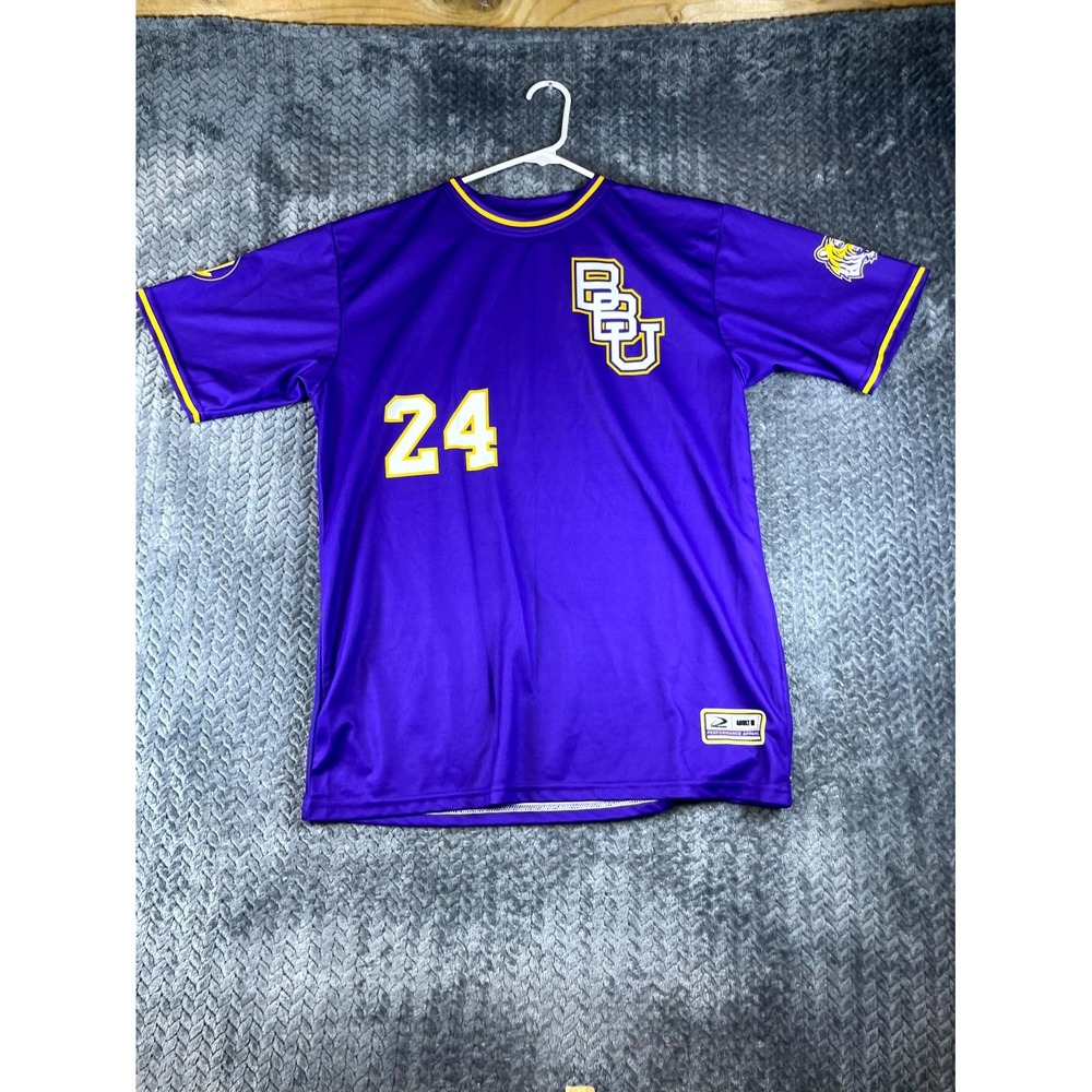 LSU Tigers #24 Jersey Mens Medium Blue Dynamic Short Sleeve Football Team Sports